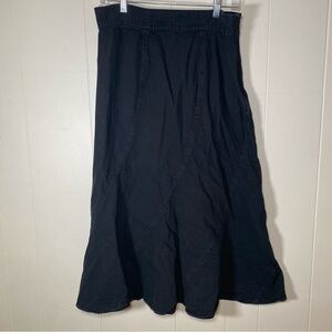 Lauren Ralph Lauren Black Women's maxi/ midi Skirt size 10 country boho‎ western